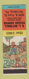Matchbook Cover - RL Gutshall Texaco oil gas Hillbilly School Marm