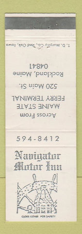 Matchbook Cover - Navitagor Motor Inn Rockland ME WEAR