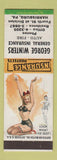 Matchbook Cover George Winters Insurance Harrisburg PA pinup Look What I've Got
