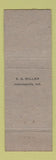 Matchbook Cover - Rockey's Gulf oil gas Indianapolis IN pinup 2nd the Motion