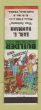 Matchbook Cover - Earl Hammann Builder Carlisle PA hillbilly Corn Squeezins