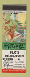 Matchbook Cover - Flo's Deli Harrisburg PA Surprise Visit