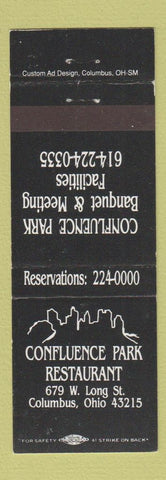 Matchbook Cover - Confluence Park Restaurant Columbus OH WEAR