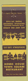 Matchbook Cover - Dobbs House Town Square Restaurant Nashville TN