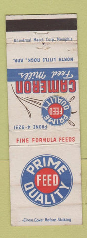 Matchbook Cover - Cameron Feed Mills North Little Rock AR