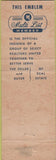 Matchbook Cover - Albert Tudja Realtor Insurance Pittsburgh PA
