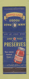 Matchbook Cover - Ann Page Preserves  Foods Jelly