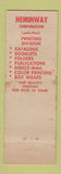 Matchbook Cover - Heminway Printing Waterbury CT WEAR