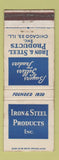 Matchbook Cover - Iron & Steel Products Chicago IL
