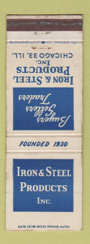 Matchbook Cover - Iron & Steel Products Chicago IL