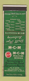 Matchbook Cover - MCM Machine Works Oklahoma City OK