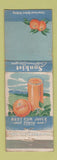 Matchbook Cover - Sunkist California Oranges Orange Juice WEAR