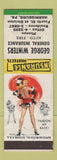 Matchbook Cover - George Winters Insurance Harrisburg PA pinup Pardon My Back