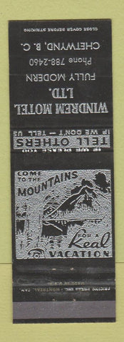Matchbook Cover - Windrem Motel Chetwynd BC WEAR