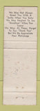 Matchbook Cover - Windrem Motel Chetwynd BC WEAR