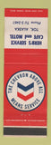 Matchbook Cover - Chevron oil gas Herb's Cafe Motel Tok AK