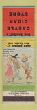 Matchbook Cover - Ben Saathoff's Castle Cigar Store New Castle IN hillbilly