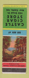 Matchbook Cover - Castle Cigar Store New Castle IN Minnesota Lake