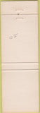 Matchbook Cover - Columbia Club Indianapolis IN