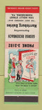 Matchbook Cover - Harrisburg Dairies PA hillbilly circus