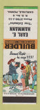 Matchbook Cover - Earl Hammann Builder Carlisle PA hillbilly Shotgun Wedding