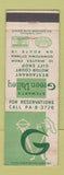 Matchbook Cover - Stewart's Green Valley Restaurant Ottawa ON WEAR