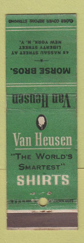 Matchbook Cover - Van Heusen Men's Clothes Morse Bros New York City