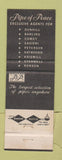 Matchbook Cover - Pipe of Peace Nassau Bahamas