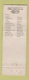 Matchbook Cover - Furness Lines Shipping Cruise anchor