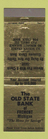 Matchbook Cover - Old State Bank Fremont MI