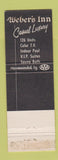 Matchbook Cover - Weber's Inn Ann Arbor MI
