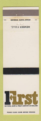 Matchbook Cover - First National Bank Trust Midland MI