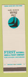 Matchbook Cover - First National Bank and Trust Escanaba MI