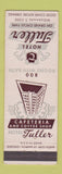 Matchbook Cover - Hotel Tuller Detroit MI