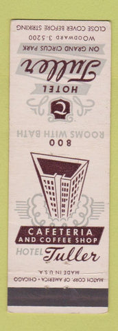 Matchbook Cover - Hotel Tuller Detroit MI