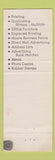 Matchbook Cover - Dearborn Letter Printing Service Dearborn MI ORANGE WEAR