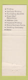 Matchbook Cover - Dearborn Letter Printing Service Dearborn MI PINK WEAR