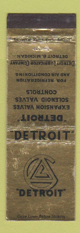 Matchbook Cover - Detroit Expansion Valves MI