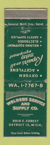 Matchbook Cover - Welders Service Supply Detroit MI WEAR