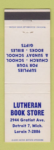 Matchbook Cover - Lutheran Book Store Detroit MI