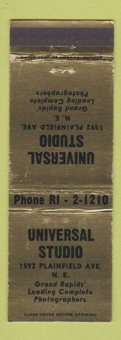 Matchbook Cover - Universal Studio Photography Grand Rapids MI