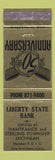 Matchbook Cover - Liberty State Bank Sterling Township Hamtramck MI