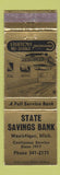Matchbook Cover - State Savings Bank Manistique MI