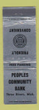 Matchbook Cover - Peoples Community Bank Three Rivers MI WEAR