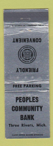 Matchbook Cover - Peoples Community Bank Three Rivers MI WEAR