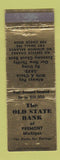 Matchbook Cover - Old State Bank Fremont MI WEAR