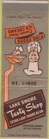 Matchbook Cover - Lake Shore Tasty Shop Cleveland OH
