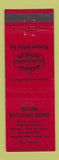 Matchbook Cover - Fife Lake Bottled Gas MI low phone # RED