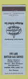 Matchbook Cover - Fife Lake Bottled Gas MI low phone # BLUE