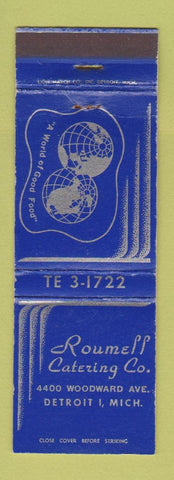Matchbook Cover - Roumell Catering Detroit MI WEAR hams